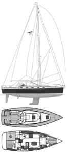 Moody 41 Classic Drawing