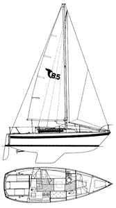 Tanzer 8.5 Drawing