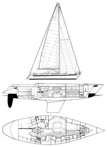 Sweden Yachts 50 Drawing