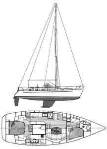 Oceanis 400 CC (Beneteau) Drawing