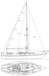Cruisaire 36 (Cheoy Lee) Drawing