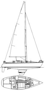 Hunter 333 Drawing