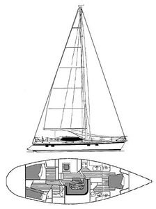 Wauquiez Pilot Saloon 48 (Dubois) Drawing