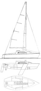 Parker 21 (Trailer Sailer 21) Drawing