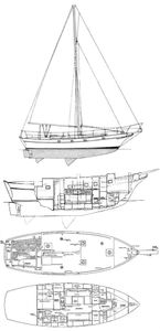 Kadey-Krogen 38 Drawing