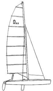 Nacra 5.5 Sloop Drawing