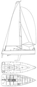 Figaro II (Beneteau) Drawing