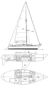 Pearson 37 Drawing