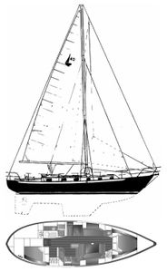 Pacific Seacraft 40 Drawing