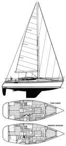 Oceanis 350 (Beneteau) Drawing