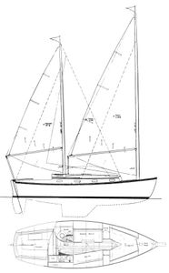 Herreshoff 31 (Cat Ketch 31) Drawing