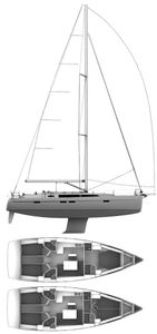 Bavaria Cruiser 46 Drawing