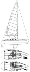 First 36 S7 (Beneteau) Drawing