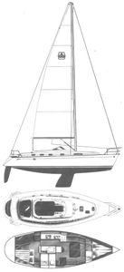Dufour 39 CC Drawing
