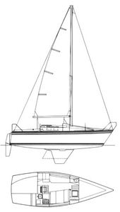 Hunter 25.5 Drawing