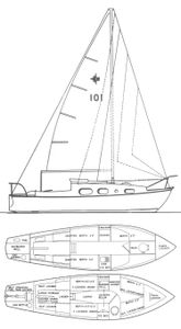 Windrush 25 (Westerly) Drawing