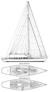 Sweden Yachts 70 Drawing