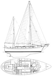 Fales 38 Explorer Drawing