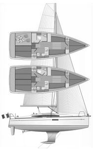 Sun Odyssey 349 (Jeanneau) Drawing