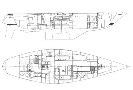 Swan 57 S&S CB Drawing