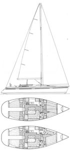 Oceanis 430 (Beneteau) Drawing