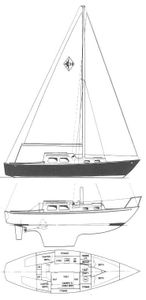 Westerly 28 Drawing
