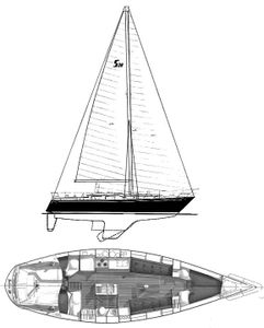 Sabre 38 Drawing