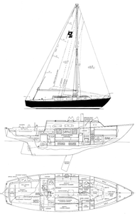Pearson 35 Drawing