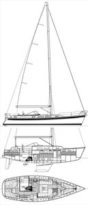 Hallberg-Rassy 37 Drawing