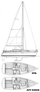 Oceanis 321 (Beneteau) Drawing