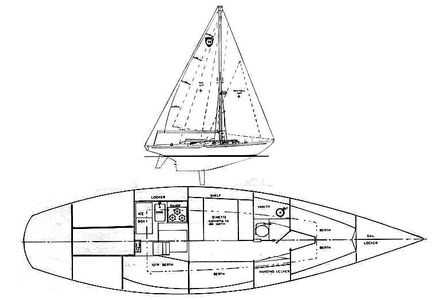 Columbia 38 CB Drawing