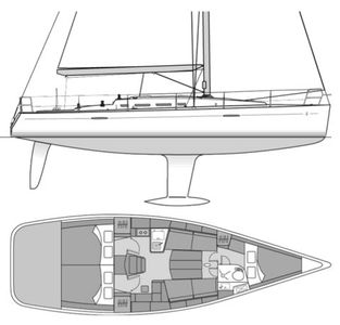 First 40 (Beneteau) Drawing