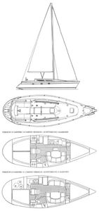 Sun Odyssey 33 (Jeanneau) Drawing