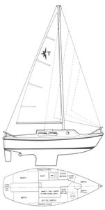 Tiger 25 (Westerly) Drawing