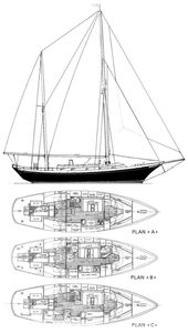 Clipper 42 (Cheoy Lee) Drawing