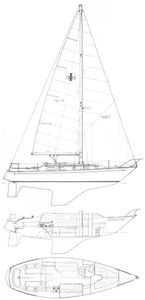 Islander 36 Drawing