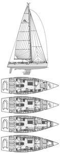 Hanse 540 E Drawing
