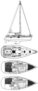 Oceanis 351 (Beneteau) Drawing