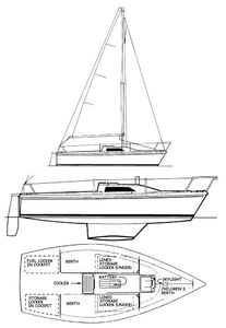 Capri 18 (Catalina) Drawing