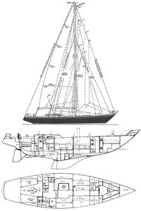 Swan 55-S&S-1970 Drawing