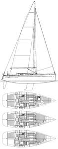 Dufour 40 E Drawing