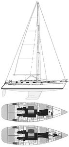 Beneteau 50 Drawing