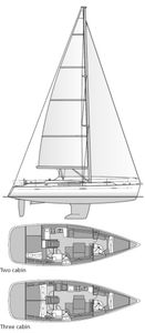 Beneteau 43 Drawing
