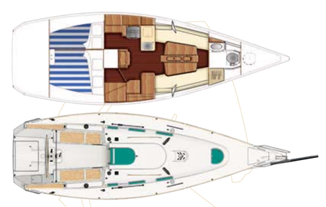 Beneteau 34.7 Drawing