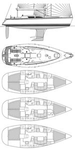 Sun Fast 40 (Jeanneau) Drawing