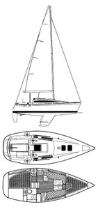First 285 (Beneteau) Drawing