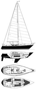 C&C 34 Drawing