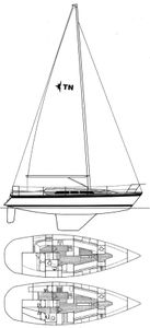 Typhoon 37 (Westerly) Drawing