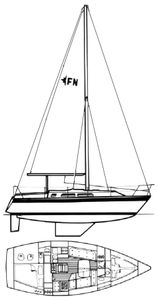 Falcon 34 (Westerly) Drawing