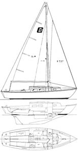 Cape Dory 25 Drawing